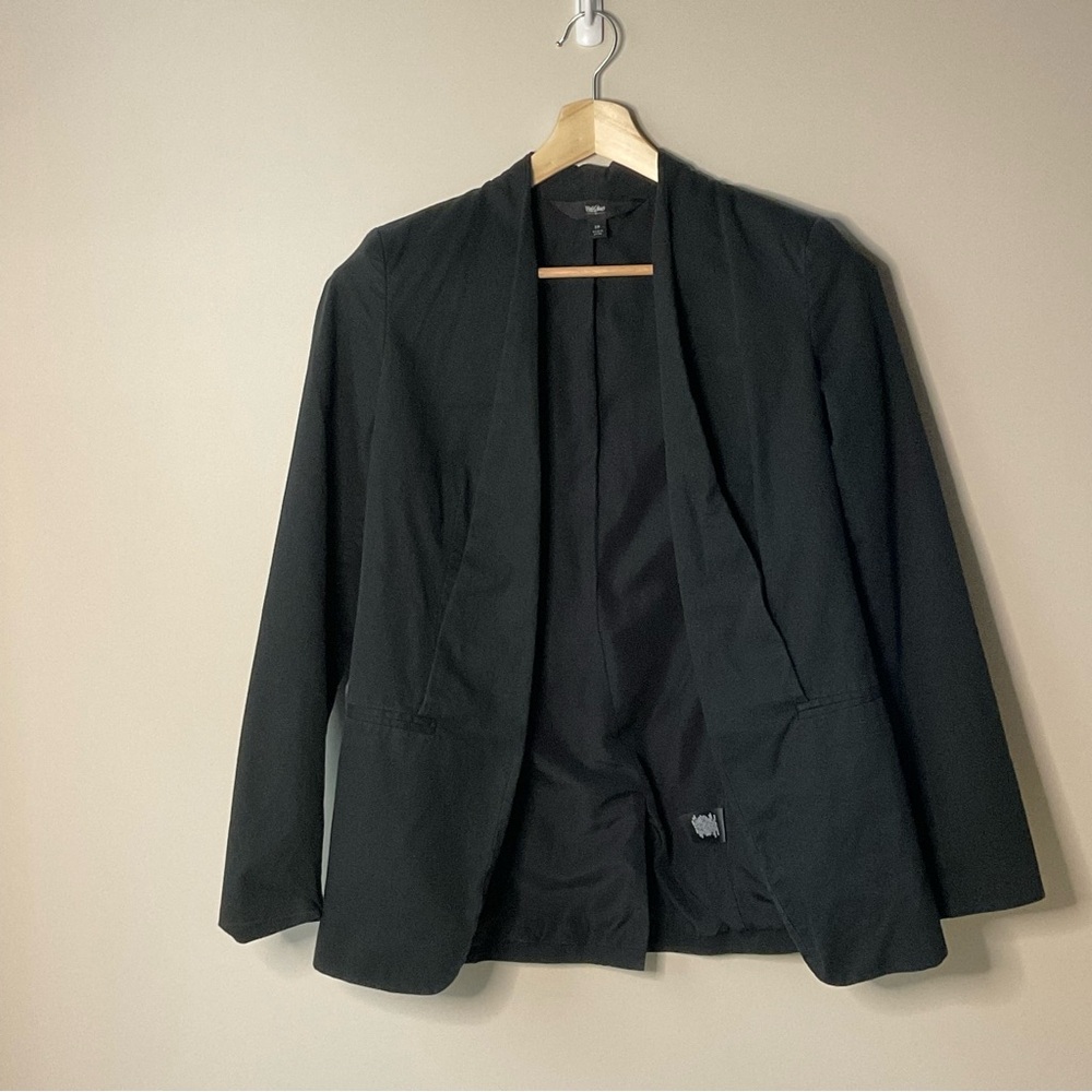 Mossimo Long Black Open Blazer Small